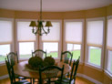 Cellular shades for windows in a Long Island home