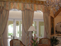 Empire valance and drapes for large windows